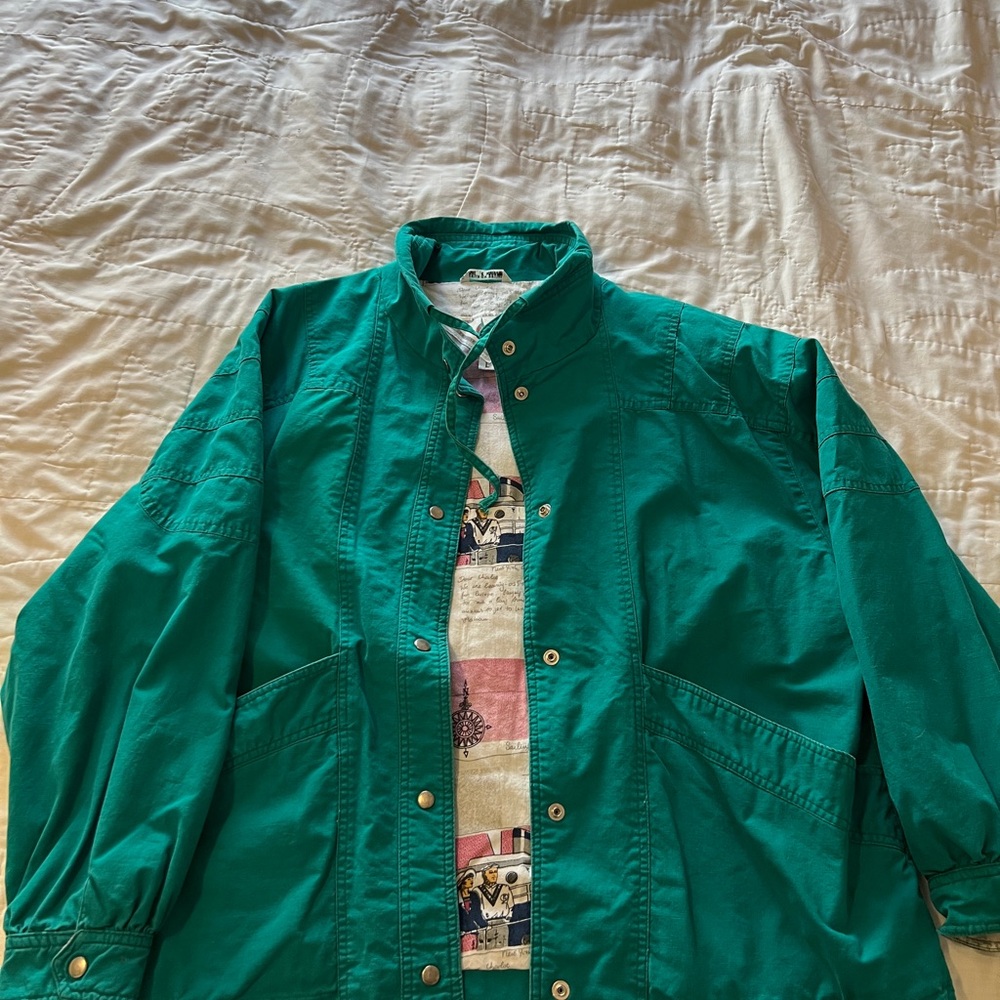 Utex Graphic Inner Lining Jacket teal